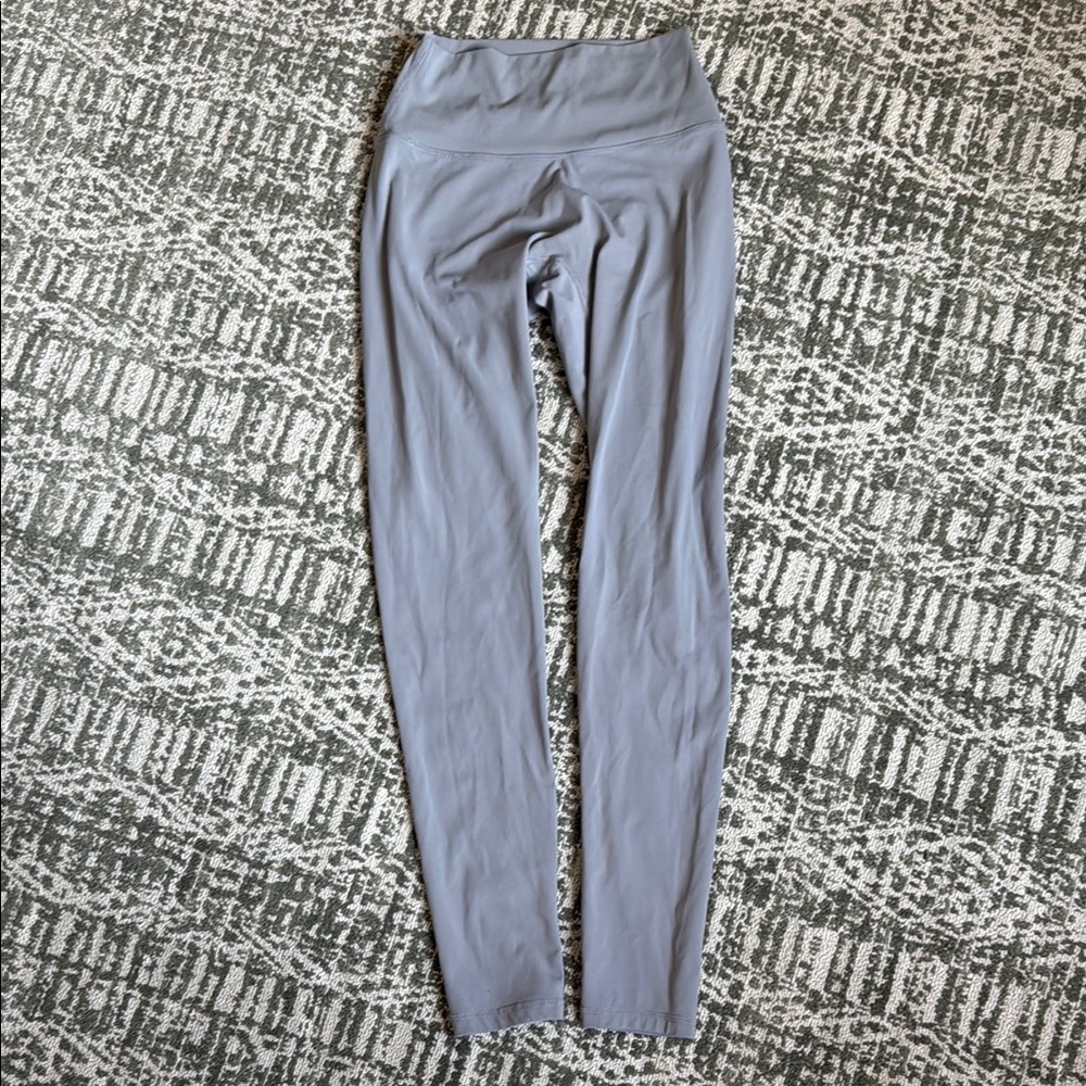 Gray High-Waisted Leggings